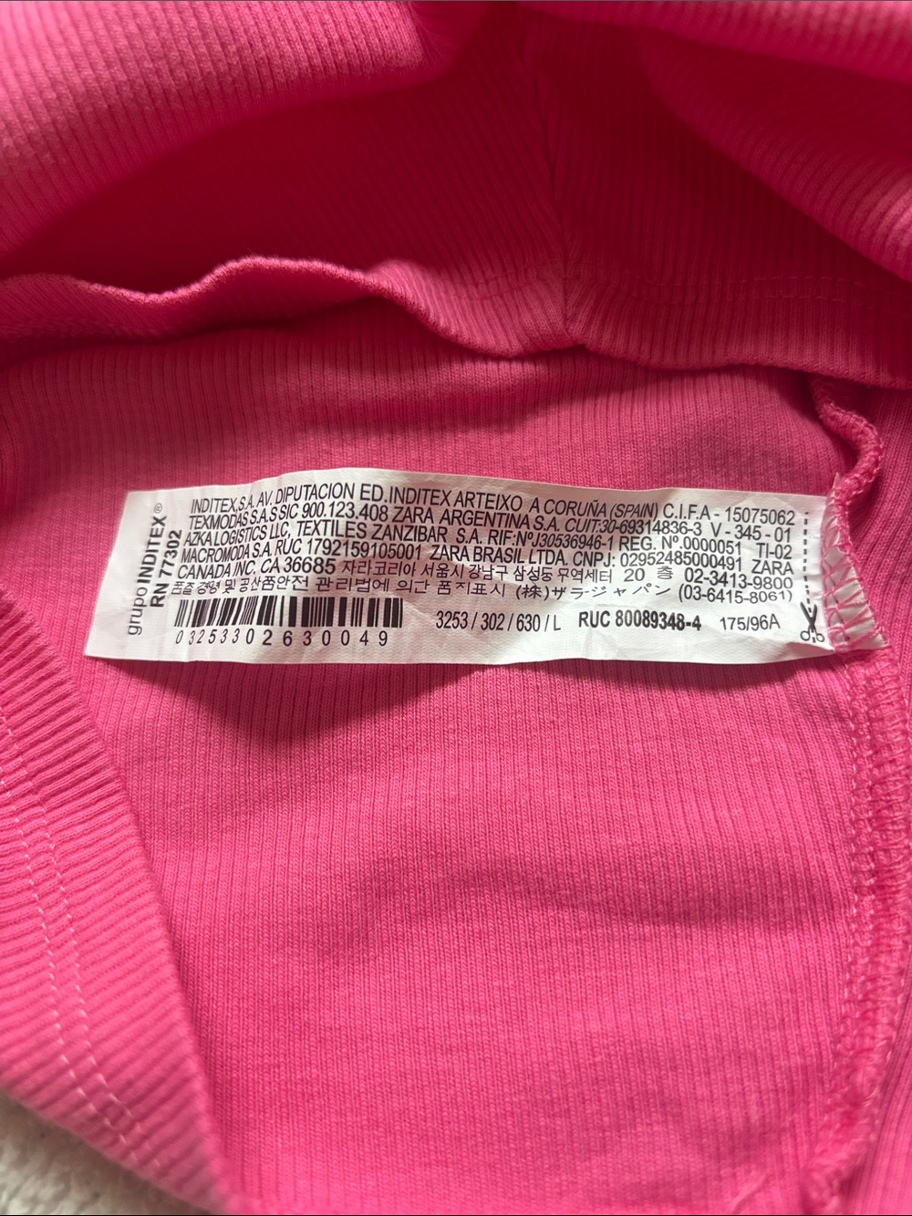 ZARA Hot Pink Ribbed Cropped Tank - Picture 5 of 5